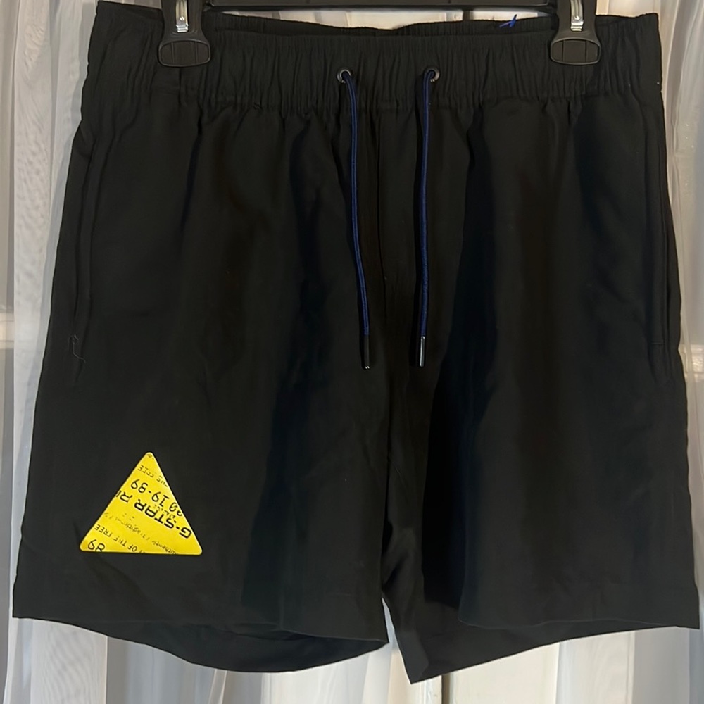 G-STAR Raw Dirk Solid Swim Short Men’s Small Dark Black Trunk
